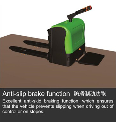 Electric Pallet Truck Anti-slip brake function