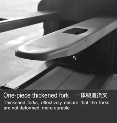 One-piece thickened fork