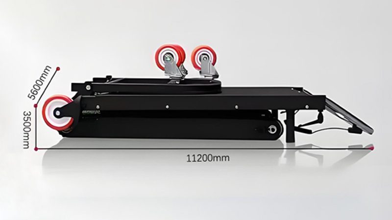 Folded Dimensions of Tracked Stair Climber