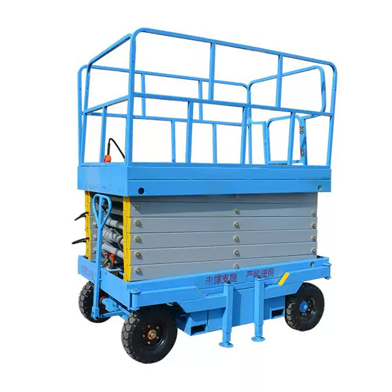 Electric automatic walking hydraulic scissor lift platform