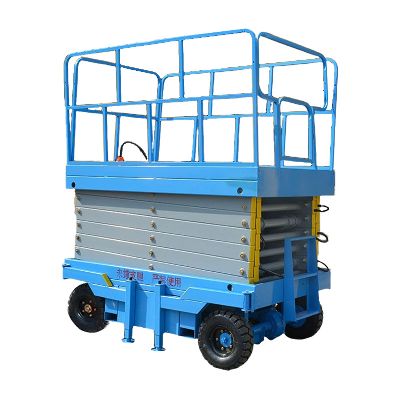 Electric automatic walking hydraulic scissor lift platform