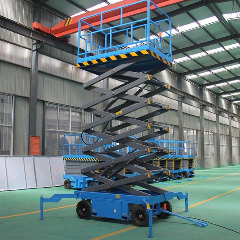 Electric automatic walking hydraulic scissor lift platform