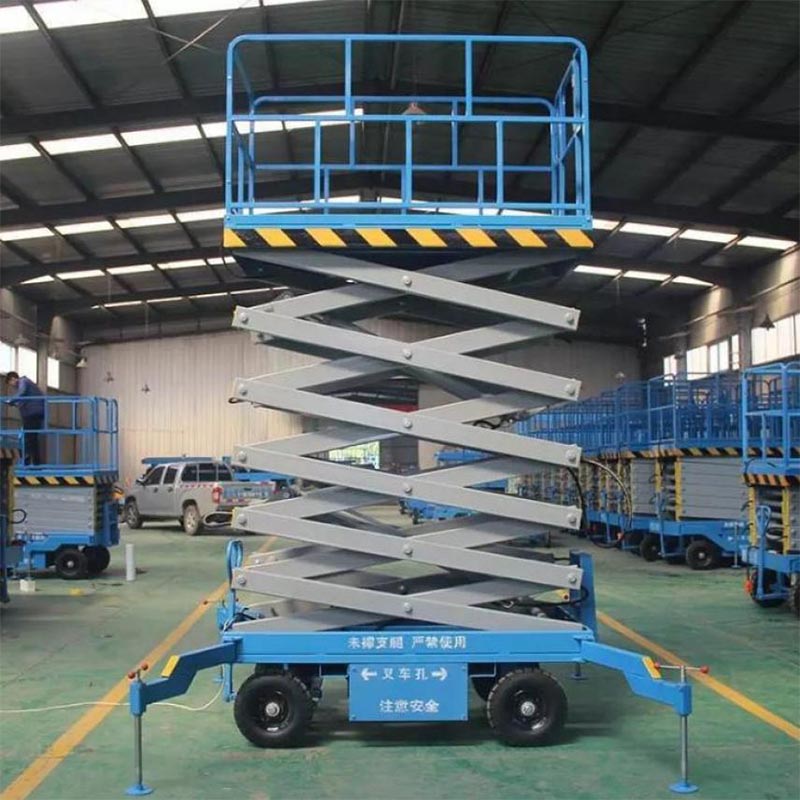 Electric automatic walking hydraulic scissor lift platform