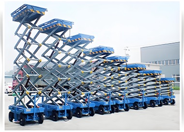 Electric automatic walking hydraulic scissor lift platform