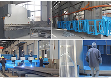 Scissor lift platform production workshop