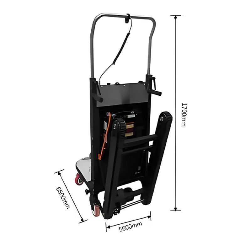 Unfolded Dimensions of Tracked Stair Climber