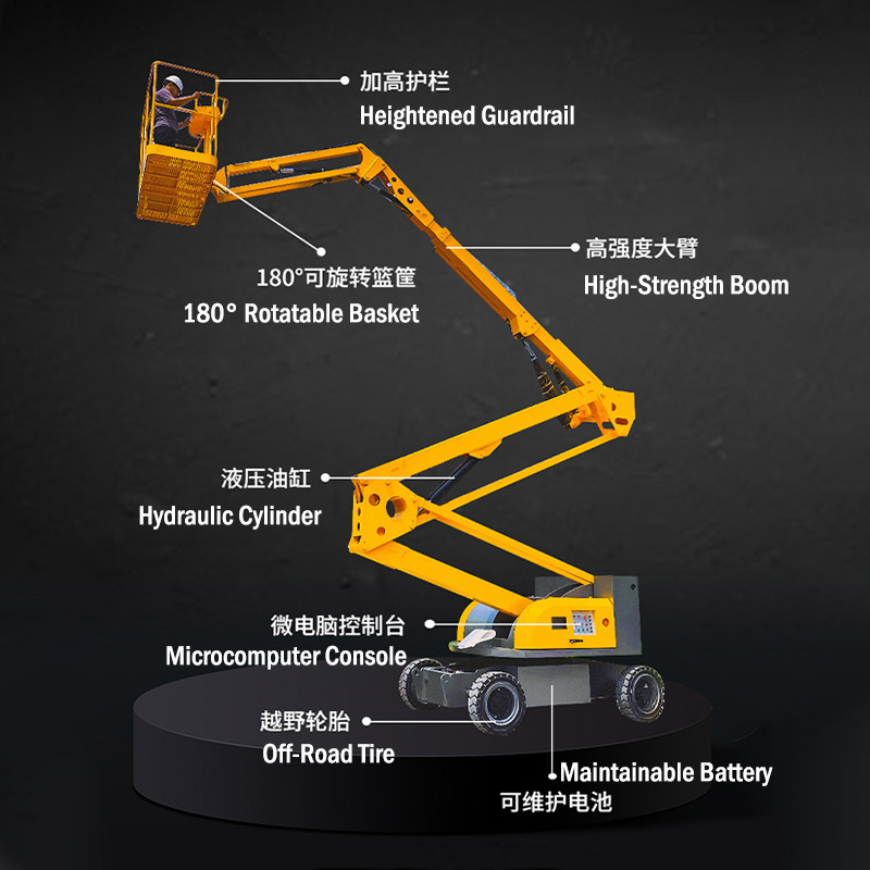 self-propelled articulating boom lift details