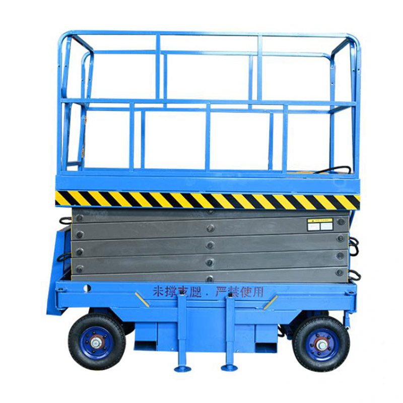 Electric automatic walking hydraulic scissor lift platform